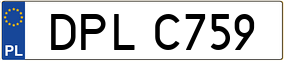 Trailer License Plate